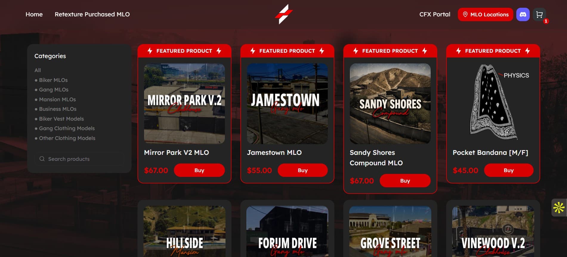 Zeron.dev — Gaming Marketplace featured project showcase